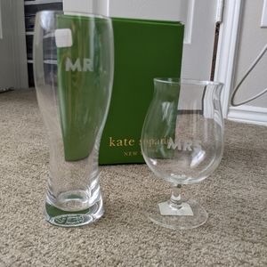 Kate Spade Lenox Darling Point beer glasses